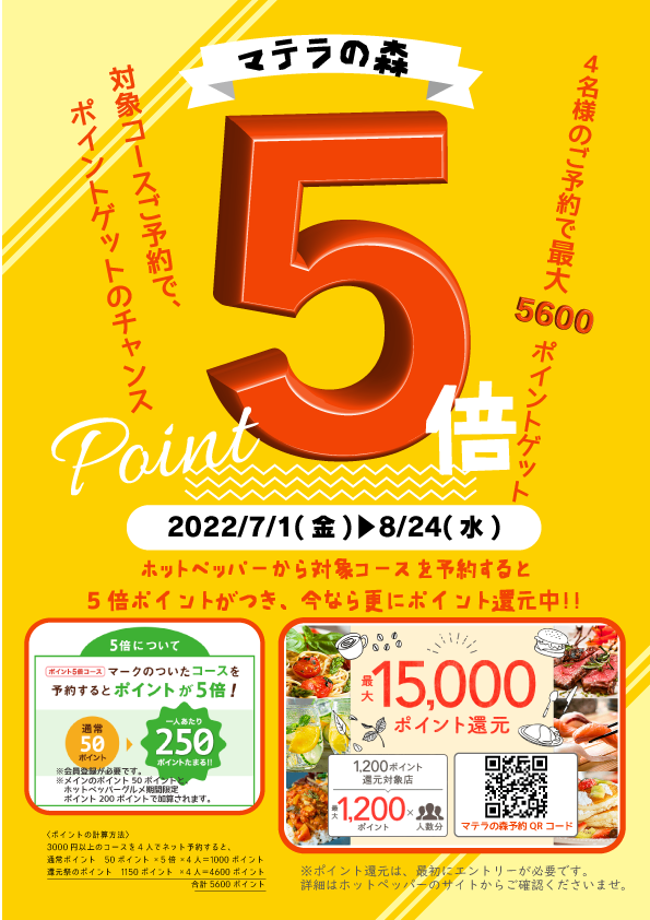 おトクな夏！ポイント５倍キャンペーン！ – 松山市のレジャー施設